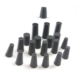 5/10/20Pcs Black Sealing Conical Rubber Plug Tapered Silicone Plugs HIGH TEMP Stopper For Electroplating Baking Paint Spraying