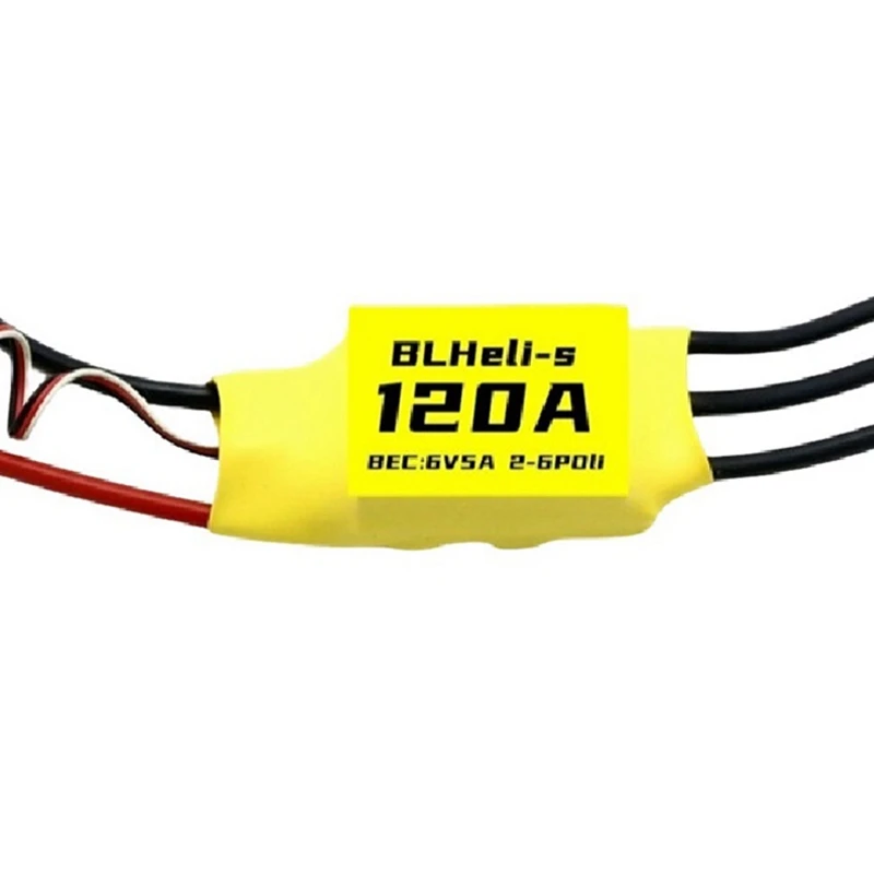 Blheli 120A Brushless ESC 6V 5A BEC 2-6S para RC FPV Asa fixa Multirotor Drone Peças DIY