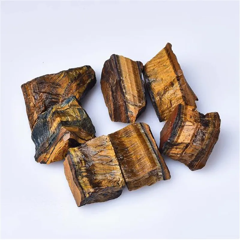 1000g Natürlicher Tigerauge-Stein, Mineralien-Exemplar, Rohmineral, unregelmäßiger Stein, für Aquarien, lose, dekorativ – Detail 5