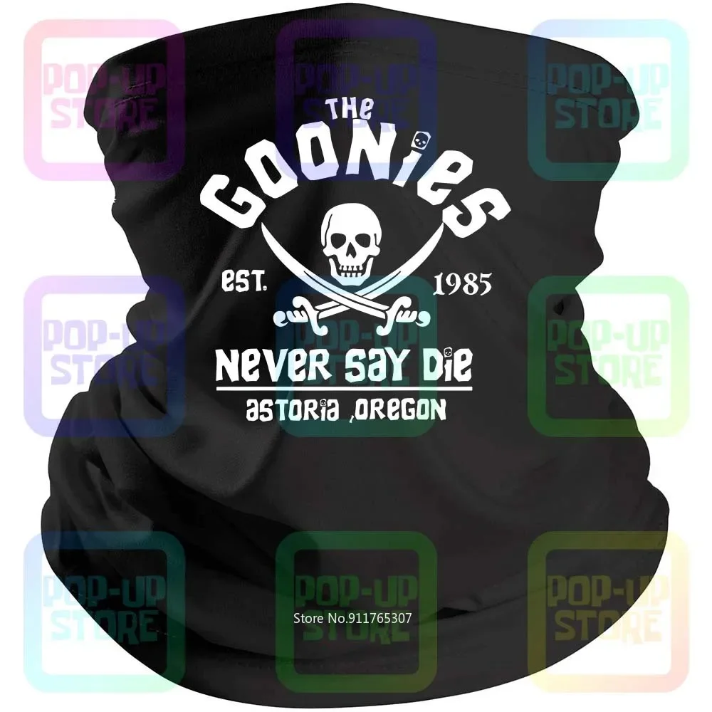 The Goonies Never Say Die Skull Cult Adventure Retro Movie Black Bandana Balaclava Scarf Neck Gaiter Mouth Cover