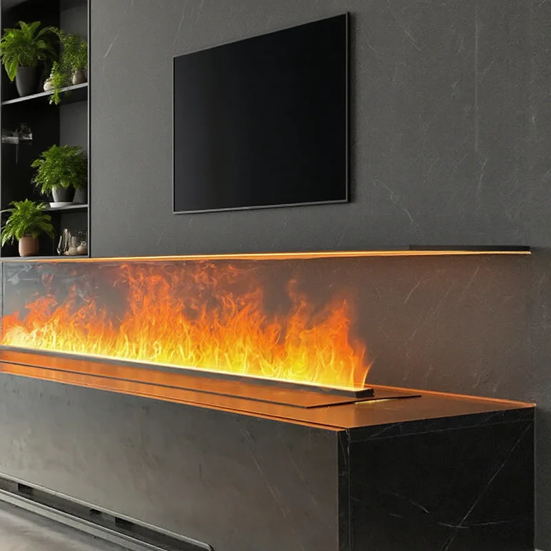 700mm 3D Water Steam Electric Fireplace Artificial Decor LED Flame Atomizing Vapor Indoor Fireplace