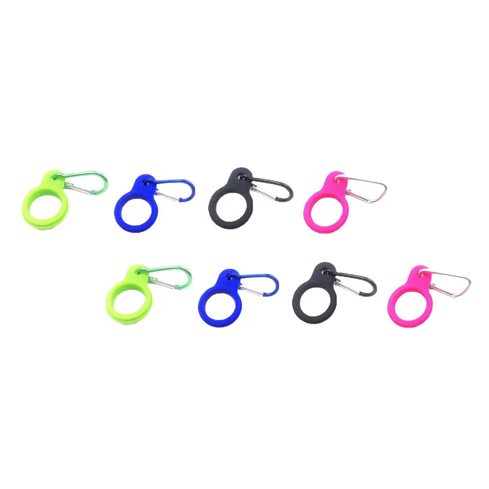 

8pcs Water Bottle Buckle Silicone Kettle Clips Portable Bottle Carrying Clip For Backpack Motorcycle Camping Hiking Outdoor Use
