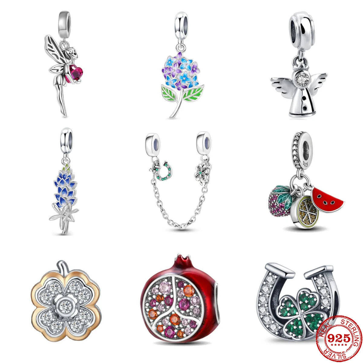 

2023 New Fashion 925 Sterling Silver Butterfly Fairy Dangle Charm Bead Pandent Fit Original Pandora Bracelet DIY Women Jewelry