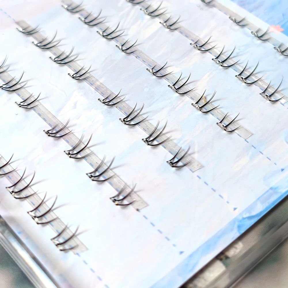 Self-Adhesive Individual Bottom Eyelashes Set Natural Looking Cat Foot Short Eye Lashes Extension No Need Glue Cosmetics Tools