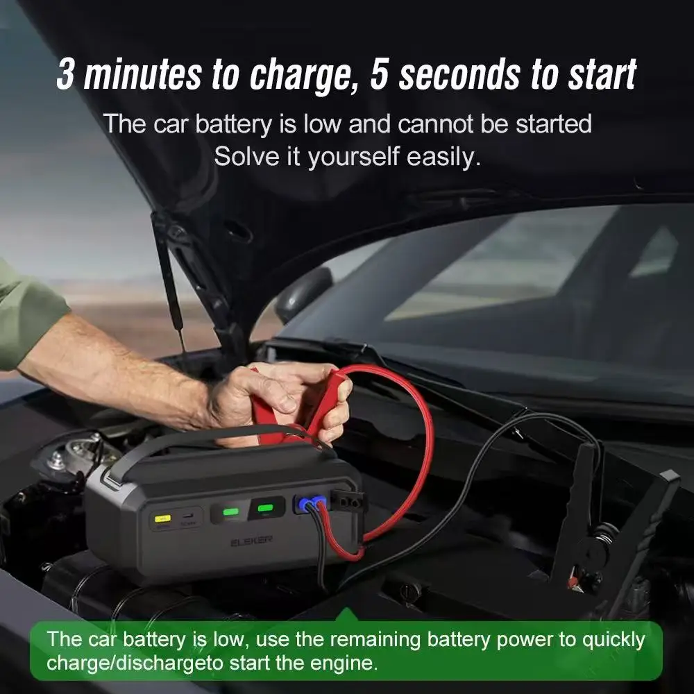

Factory Direct Sales Supercapacitor Emergency Starter for Motorcycles and Cars, an Essential USB-C Socket for Outdoor Use