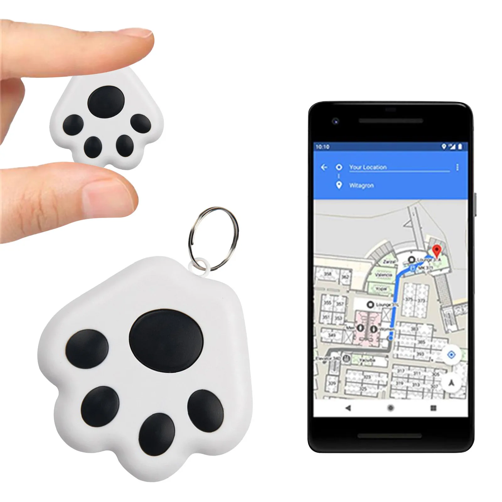 Mini GPS Locator Anti-Lost Device Alarm Wallet Keychain Smart Tag Bluetooth Tracer Keychain Pet Child Luggage Tracker Key Finder