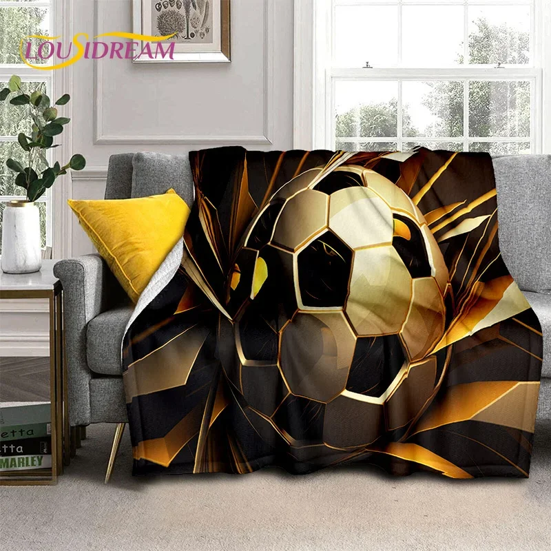 29 Style Football Field Soccer Sport Cartoon Soft Blanket,Soft Throw Blanket for Home Bedroom Bed Sofa Travel Cover Child Gift
