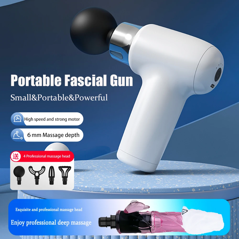 

Fascial Massage Gun Handheld Electric Body Muscle Massager Electric Percussio Body Muscle Relaxation Fitness Tool for Women