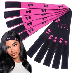 1/4/5/10 PCS Elastic Band for Wig Edges Wrap Wig Band Lace Melting Band to Lay Edges Baby Hair Edge Adjustable Wig Melt Bands