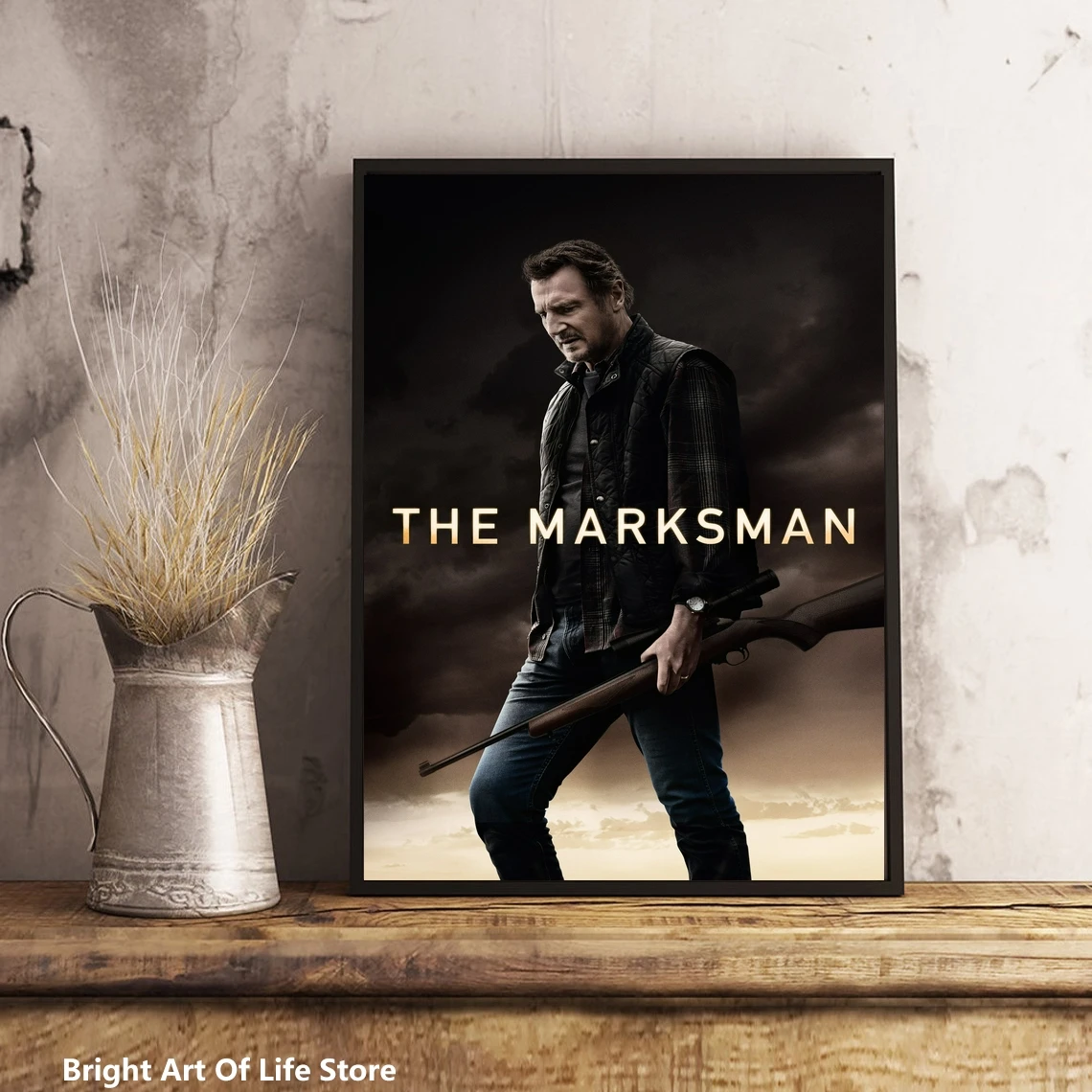 The Marksman (2021) Movie Poster Star Actor Art Cover Canvas Print Decorative Painting (No Frame)