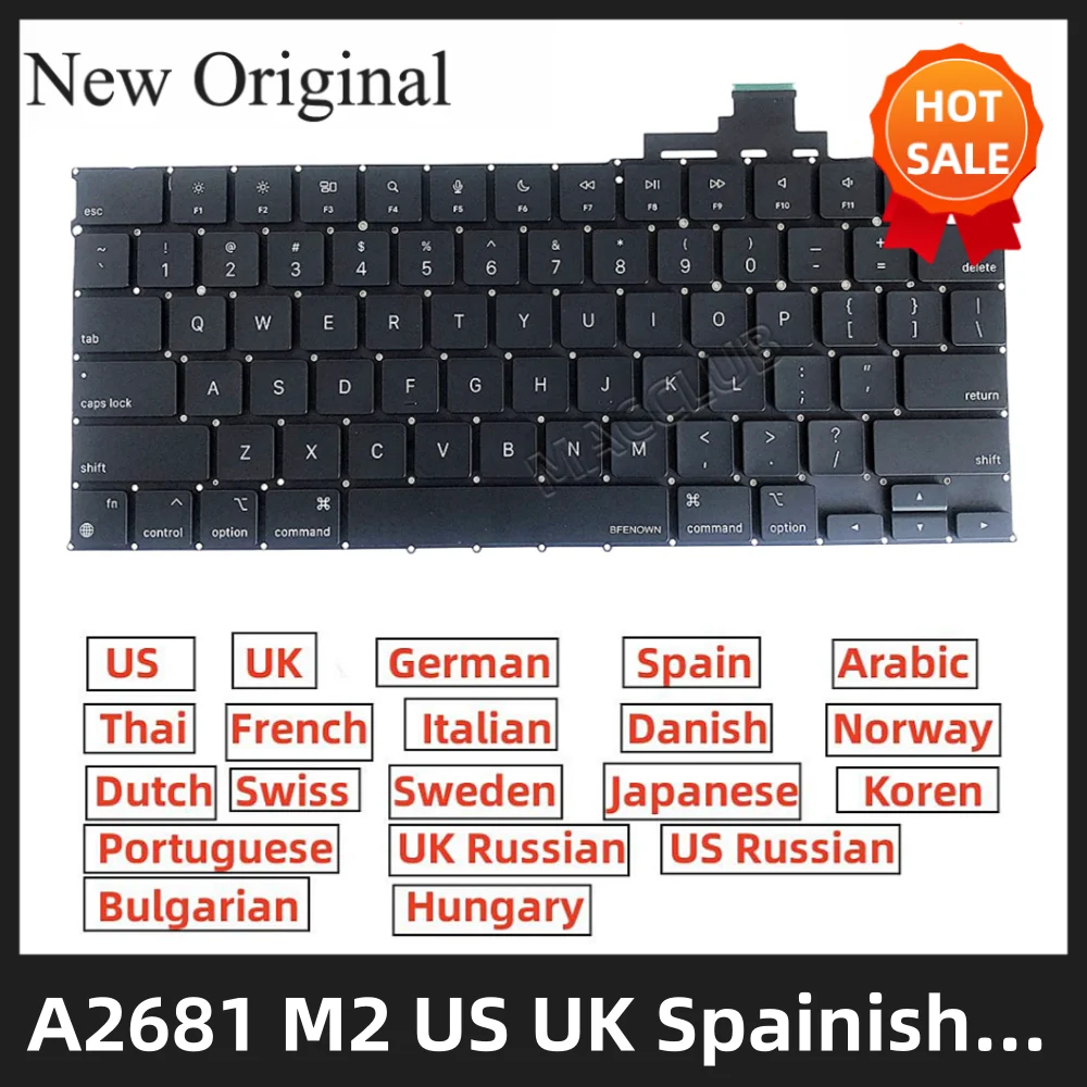 UK US French Danish German Spanish Italian Danish version keyboard for Macbook Pro A2179 UK Keyboard Japan JP Keyboard