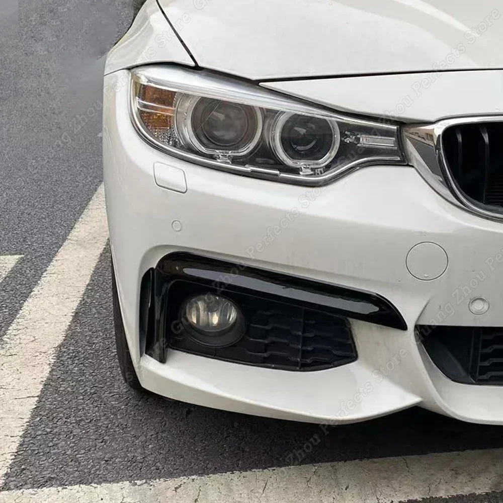 Přední hojnost horní trims splitters souprava mlha lampa obal pro BMW 4 řada F32 F33 F36 m-sport 420i 428i 435i 440i m-tech 2014-2020