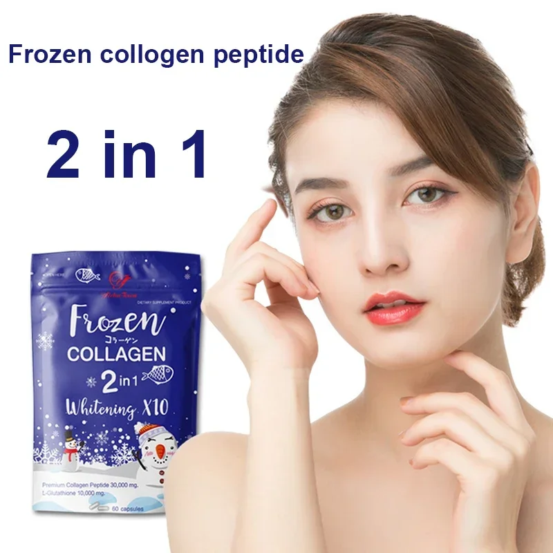 

1 pack of frozen collagen 2-in-1 peptide capsules beautifies the skin regulates endocrine disorders reduces wrinkles