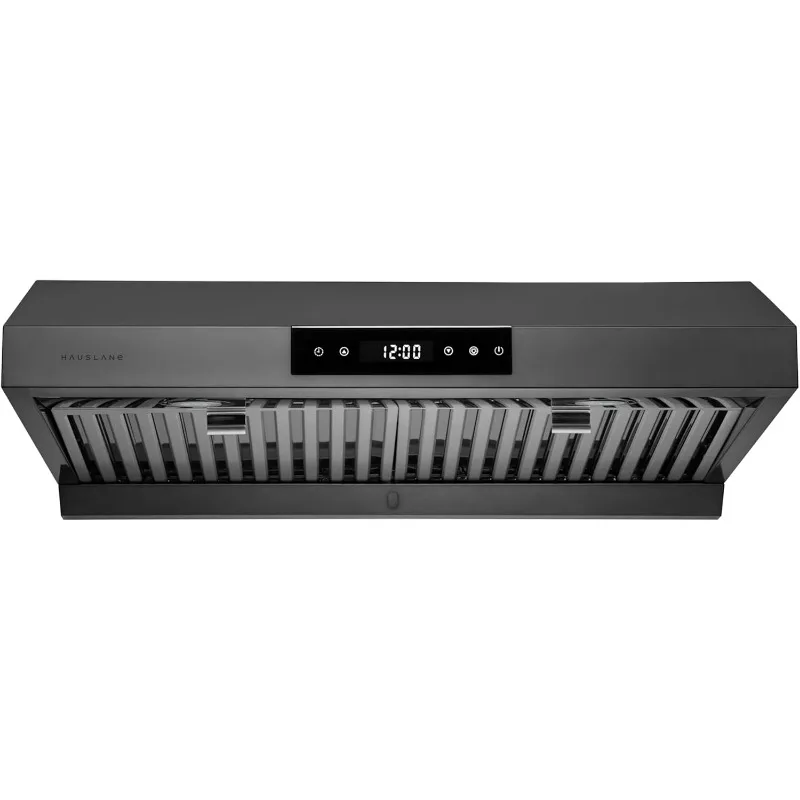 30 Inch Under Cabinet Range Hood Black Stainless Steel Kitchen Hood Vent