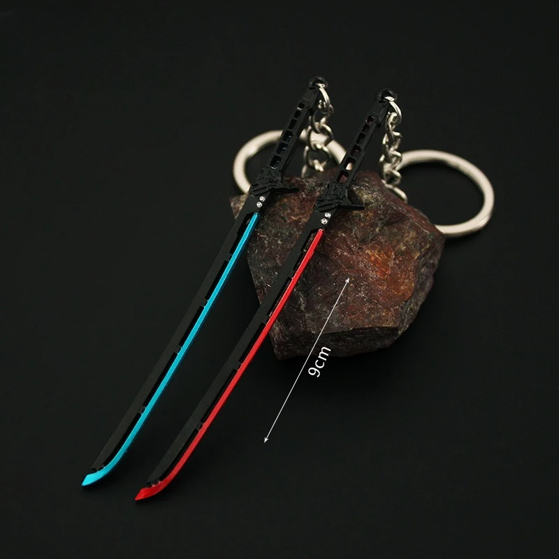 9 センチメートル Ghostrunner 2077 ゲームフィギュアキーホルダー周辺熱戦士ブレードモデル剣バタフライナイフ刀ギフトおもちゃ