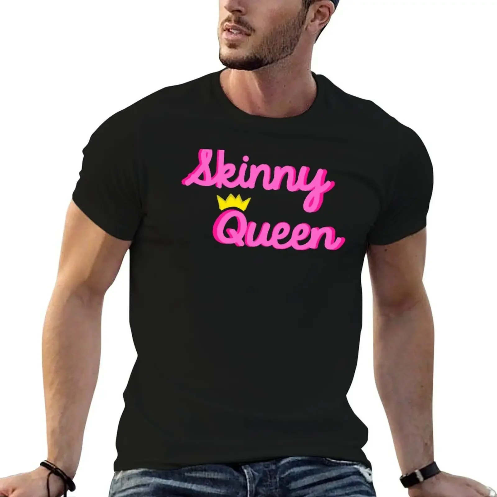 Skinny Queen T-Shirt plus size tops summer 2025 T-shirt men