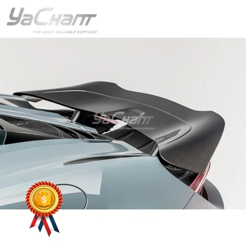 

Спойлер на крышку багажника из сухого карбона с V-образным узором, в стиле GT, для 720S VRS Silverstone Edition 2018-2019 годов выпуска.