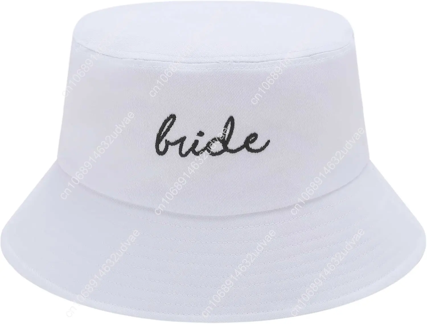 GEANBAYE Bride Hat Personality Bucket Hat Bachelorette Party Gift White Hat
