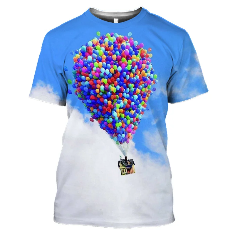 3D Extreme Sports Enthusiasts Skydiving Printing T Shirt Hot Air Balloon Graphic T-shirts For Men Kid Fashion Cool Clothing Tops