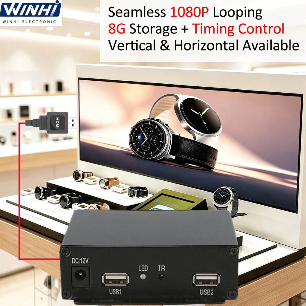 MPC1920-1 Factory Direct Selling 1080P Split Screen Digital Signage HD-MI Signal Output Advertising Media Player