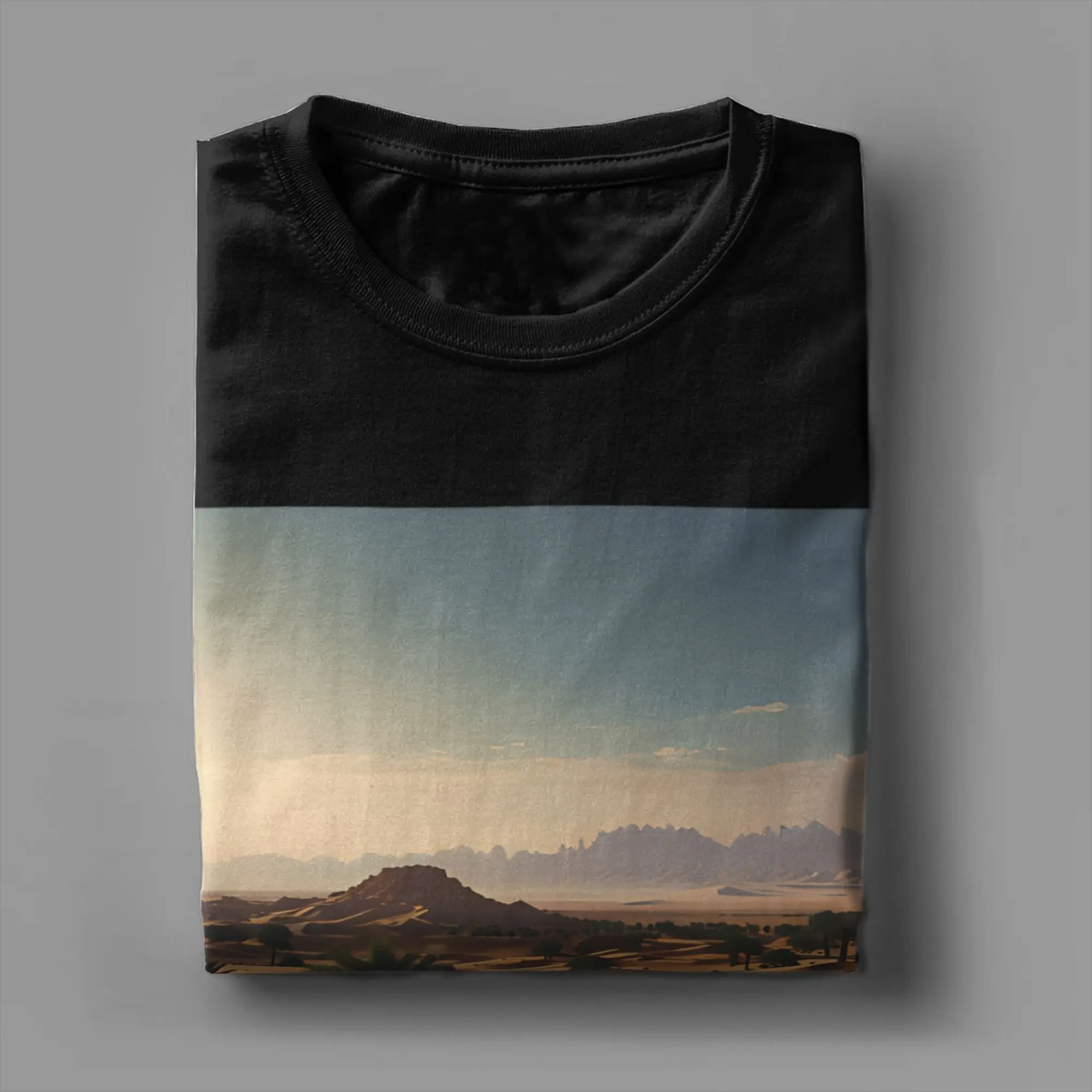 الجدة المملكة العربية السعودية اليوم الوطني تي شيرت الرجال طاقم الرقبة القطن الخالص تي شيرت قصير الأكمام تيز ملابس الصيف