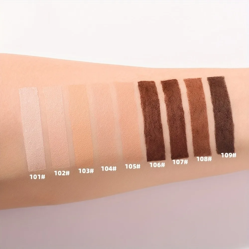 2024 nova fundação + conjunto de sopro líquido fosco cobertura completa fundação à prova dwaterproof água fosco natural com polegar azul puff