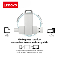 Lenovo 2-in-1 Type-C Flash Drive 16TB/2TB/1TB USB 3.0 Flash Drive Compatible with Mobile Phones/Computers
