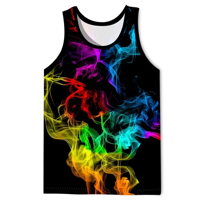 Men's and Women's New Summer 3D Tie-Dye Cosmic Starry Sky Printed Basketball Fitness Sleeveless Sports Vests