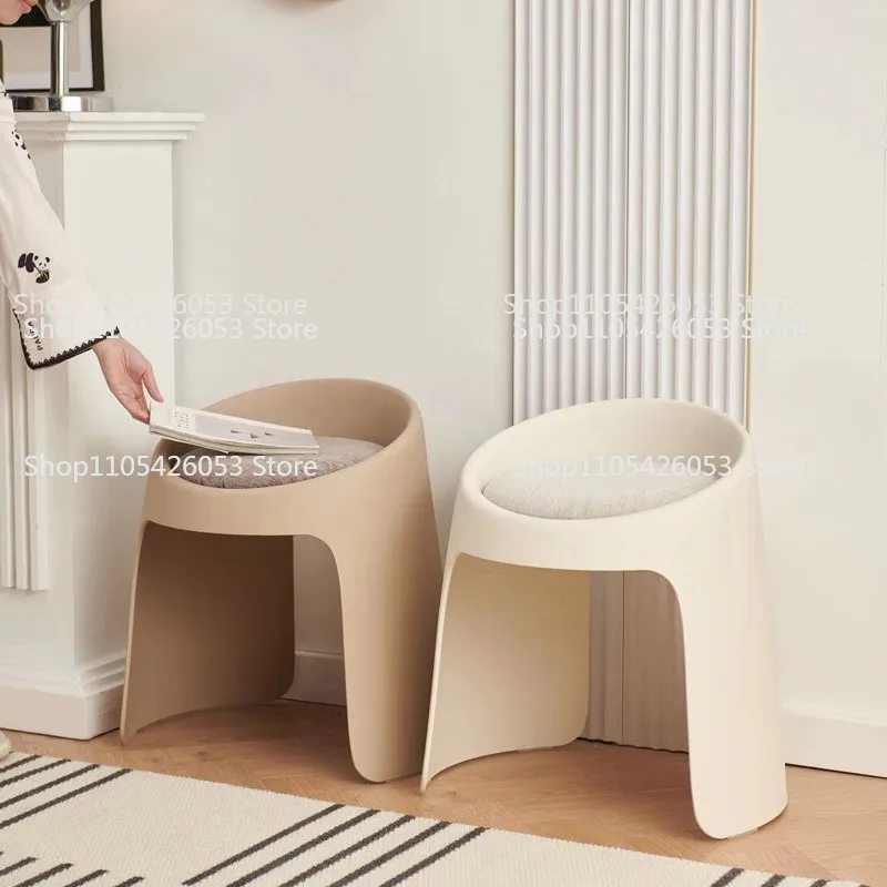 Stackable living room home shoe changing stool creative equal position round stool thickened dining table stool dressing
