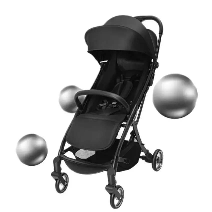 Customizable portable portable, foldable, sittable and reclining stroller Automatic retractable multi-functional stroller