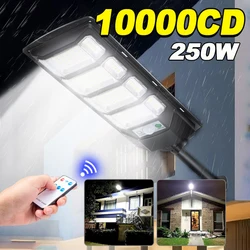 Super Powerful LED Solar Lights Outdoor With Motion Sensor 300㎡ Solar Lamp Ultra Bright Garden Street Light Courtyard Wall Lamps