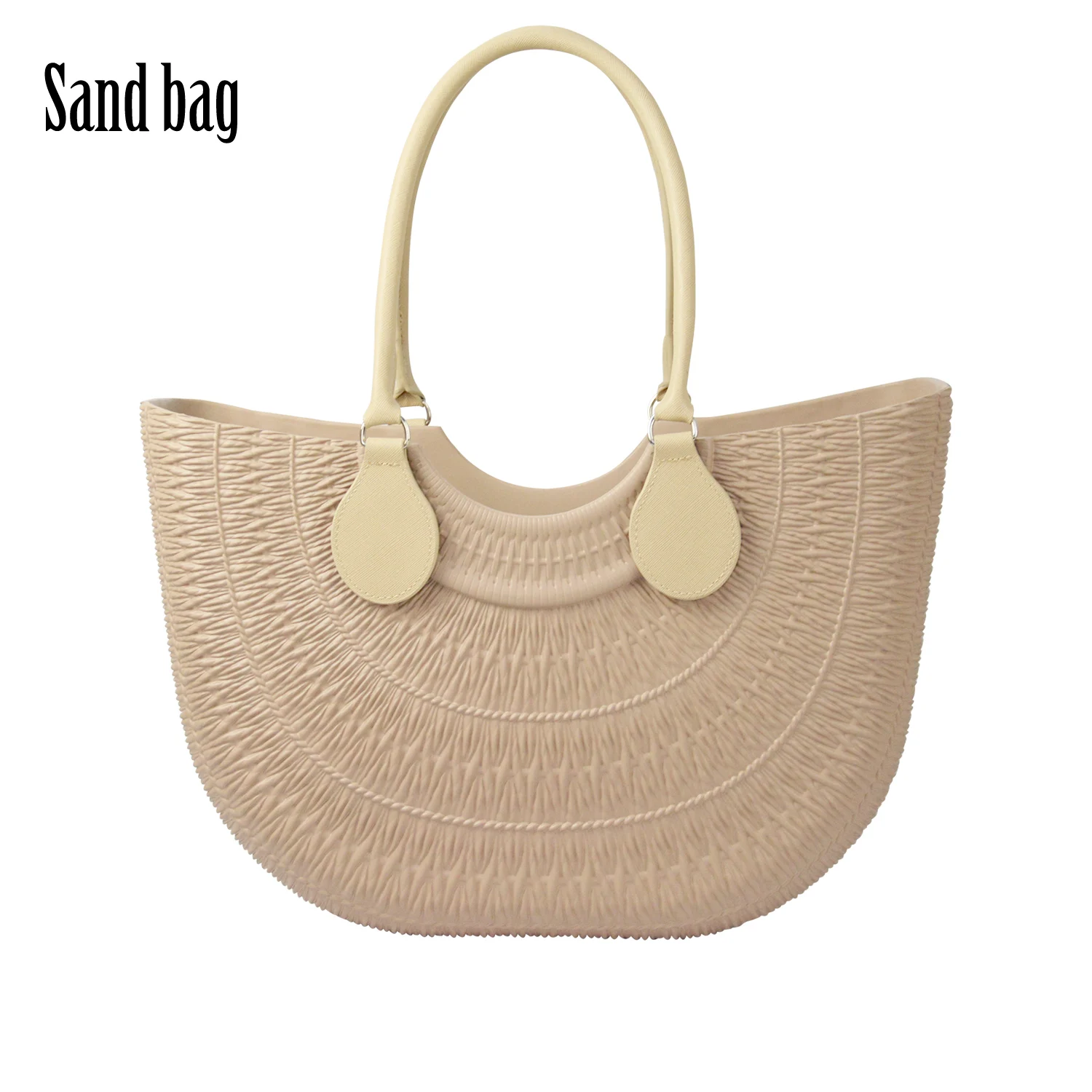 New Obag Sand Bag Style With Round Belt D buckle Handles Soft Waterproof Rubber Silicon Bag O Sand O bag Women handbag