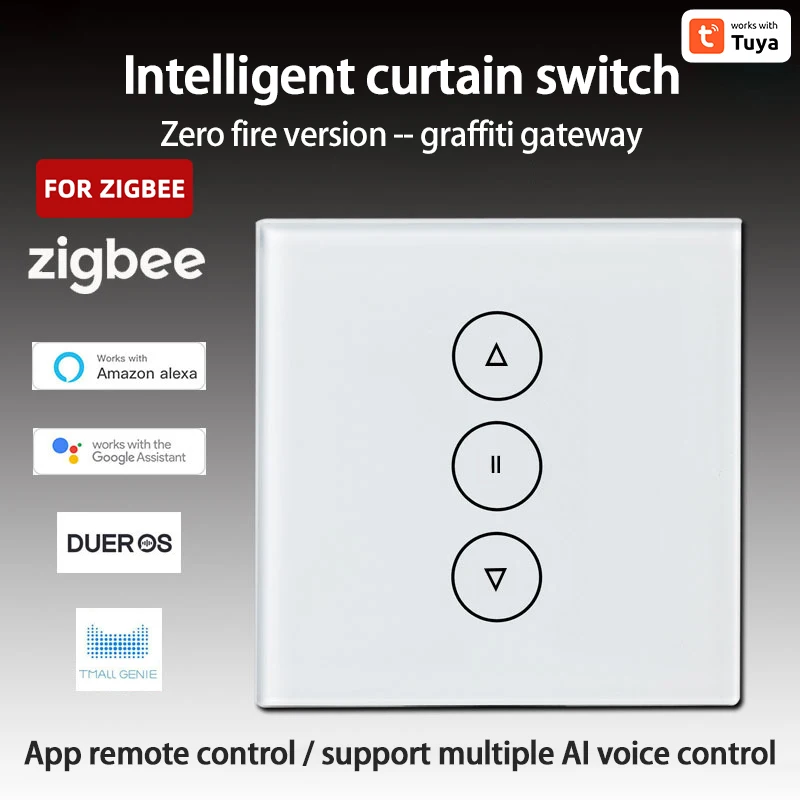 Zigbee Tuya 3.0 Blinds Switch Remote For Roller Shutter Timing Function With Home Alexa Voice Control Automation