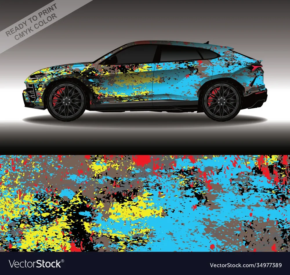 

Graffiti Decal Full Body Racing Vinyl Wrap Car Full Wrap Sticker Decorative Car Decal Length 400cm Width 100cm