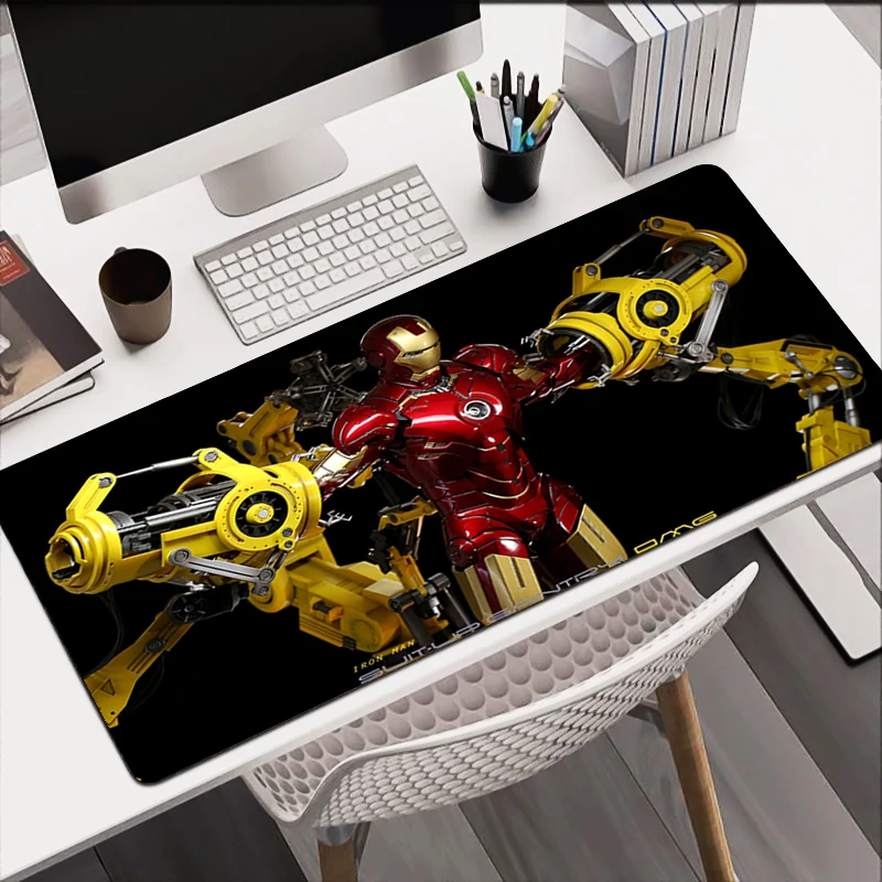 

Large Gaming Mousepad Gifts Iron Man Soft Mousepads Desk Pads For PC Keyboard Mats Table Rug Colorful Computer Mousepad For LOL