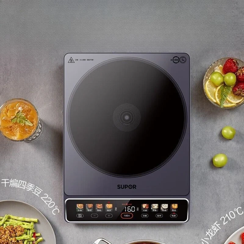 Induction Cooktop: Home Large Coil, Anti-Radiation, Noise Reduction with Timer & Color Display – Model C22-IA01