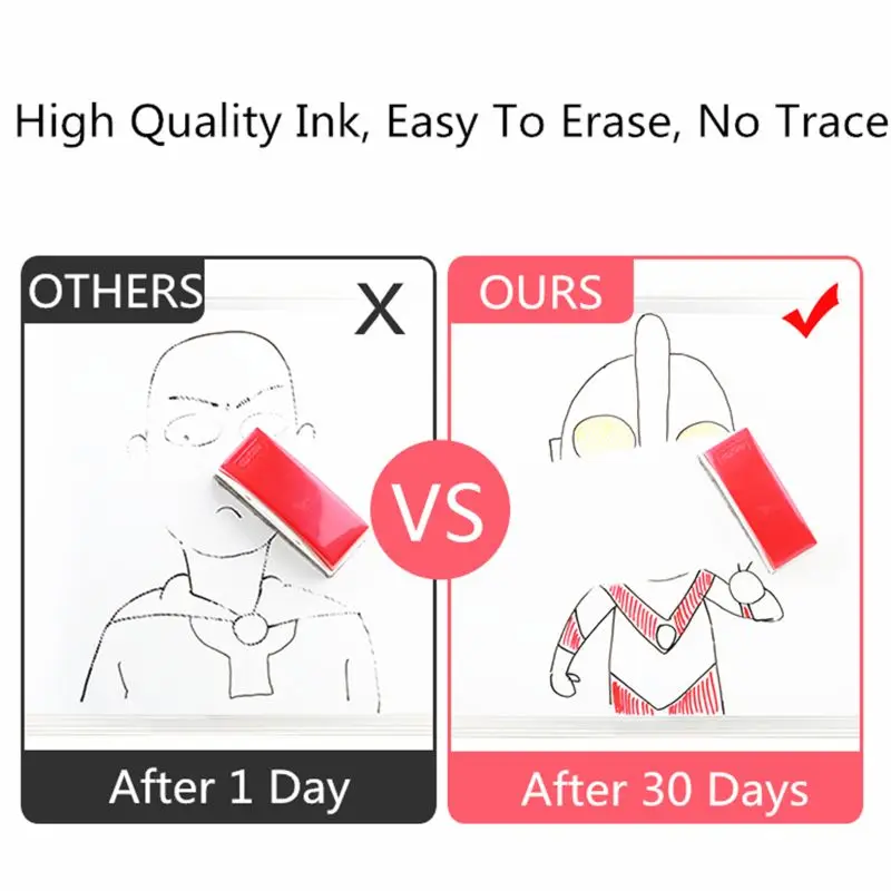 QX2B 8 색 화이트 보드 마커 펜 스폰지 지우개 자기 색칠 마커 교사를위한 학교 문구 용품