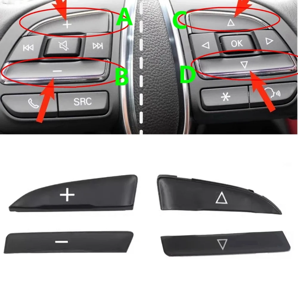 車のステアリングホイールスイッチ,多機能ボタンキャップ,mg zs gs mg6 roewe 360 rx3 rx5 i5 i6