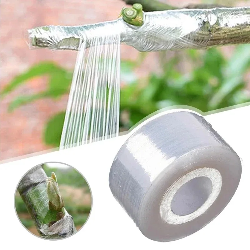 1PCS PE Flexible Grafting Tape Film Self-adhesive Garden Tree Roll Tape to Graft Trees Plants Graft Stretchable 3/4cm Width