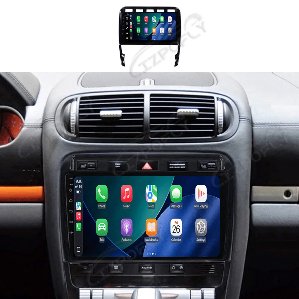 

9 inch Screen Carplay For Porsche Cayenne 2006-2009 Android 15 Car GPS Navigation Multimedia Player Auto Stereo Head Unit