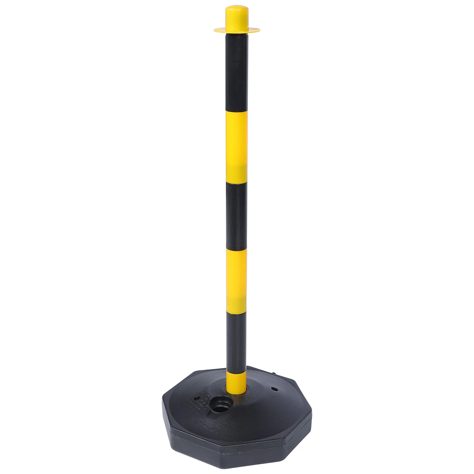 2 Pcs Warning Post Traffic Cones Garage Parking Safety Barricade Yellow Barrier Plastic Column Gadgets