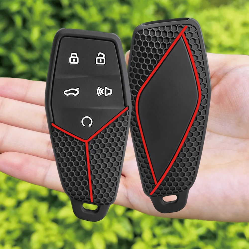 For MG MG5 MG6 ZS HS One Marvel R MG4 EHS EZS silicone car key fob cover scratch resistant