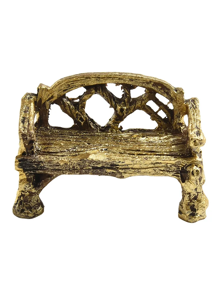 Miniature Resin Lawn Chairs for DIY Fairy Gardens and Terrariums Perfect Decorative Props for Bonsai and Succulents