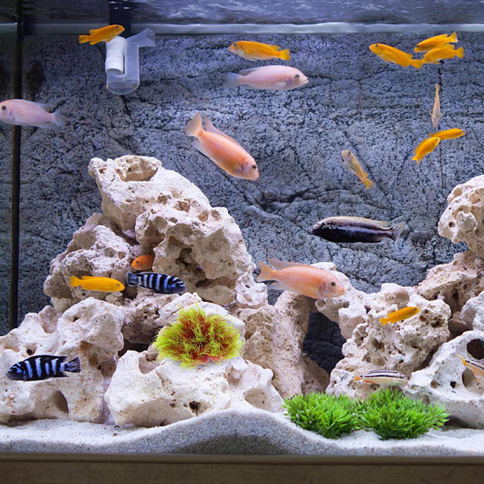 

High Simulation Artificial Aquatic Plants For Fish Tank Aquarium Decoration Realistic Plastic Water Grass Decor