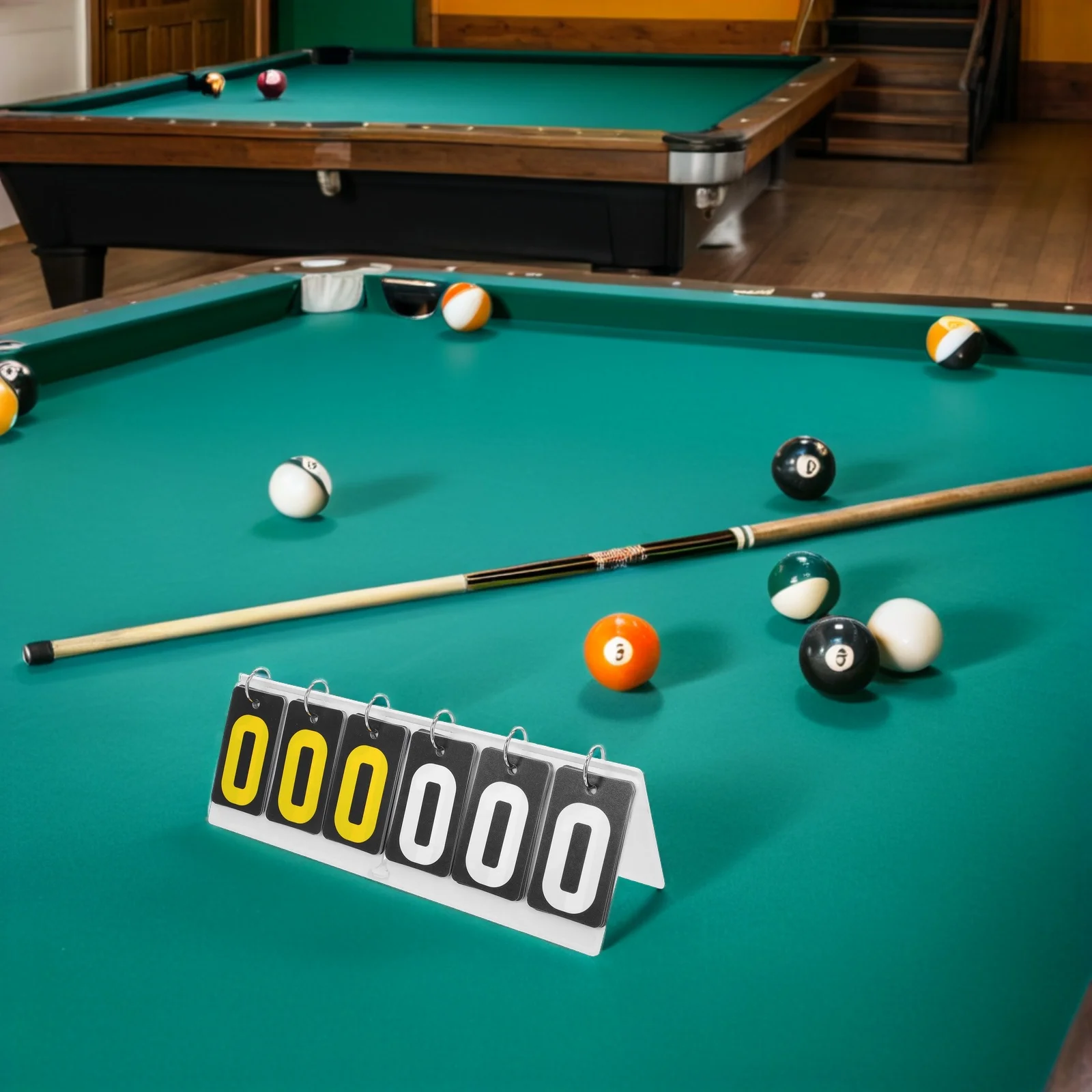 スポーツフリップスコアボード ポータブル6桁スコアキーパー バスケットボール、ビリヤード、テーブルゲーム用 簡単操作 明瞭に見える