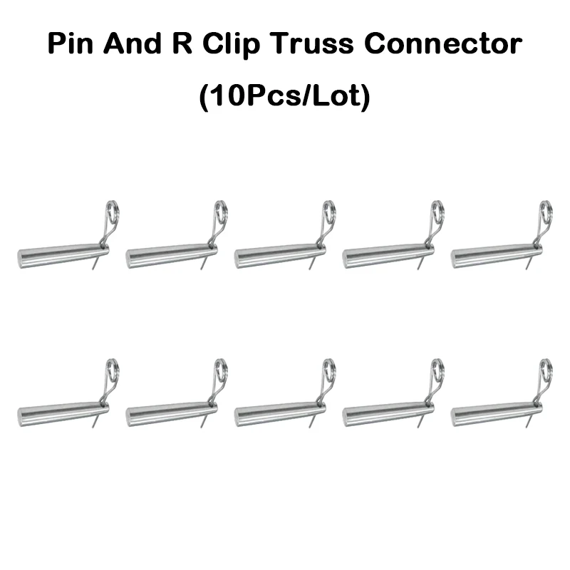 10 Pieces / lot  Pin R-clip Safety Clip With Pin For F34 Global Aluminum Spigot Truss Connector Stage Lighting Truss Accessories