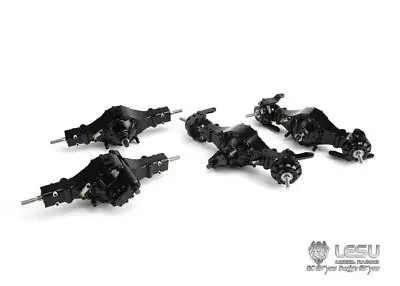 A Set Of Lesu Metal 8*8 Front Rear Axles Differential Lock Spare Part RC 1/14 Tractor Truck Tamiyaya DIY Model TH02069