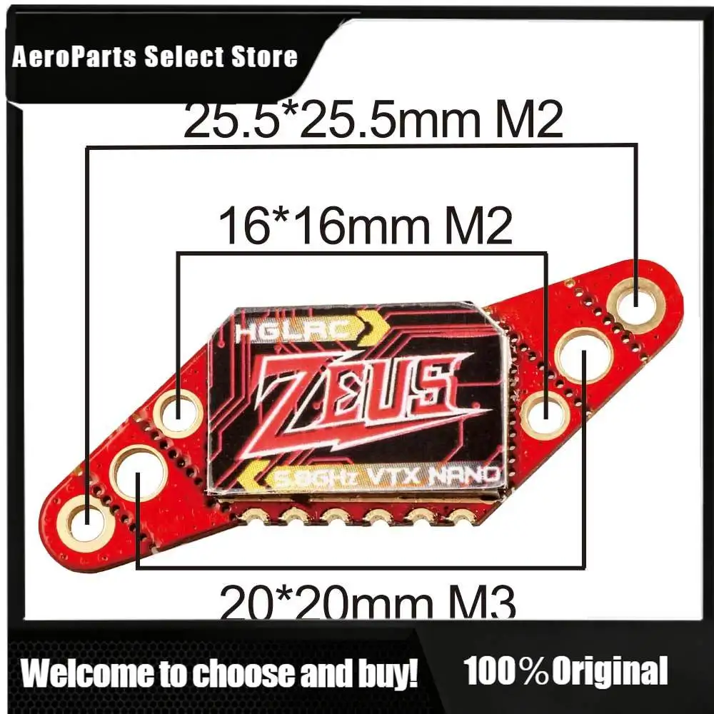 AP1HGLRC Zeus Nano VTX 5.8G Image Transmission 350mW Bring Wheat Drone Receiver Accessories Model Airplane
