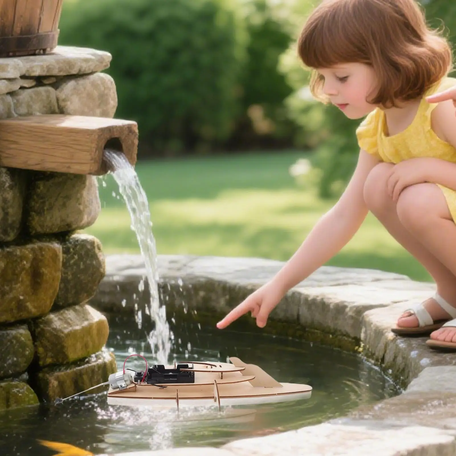 Wooden Boat Model Kits to Build DIY Puzzle Toy Challenging Wooden Electric Boat Model Kit for Ages 6-14 Boys Girls Youth Pretend