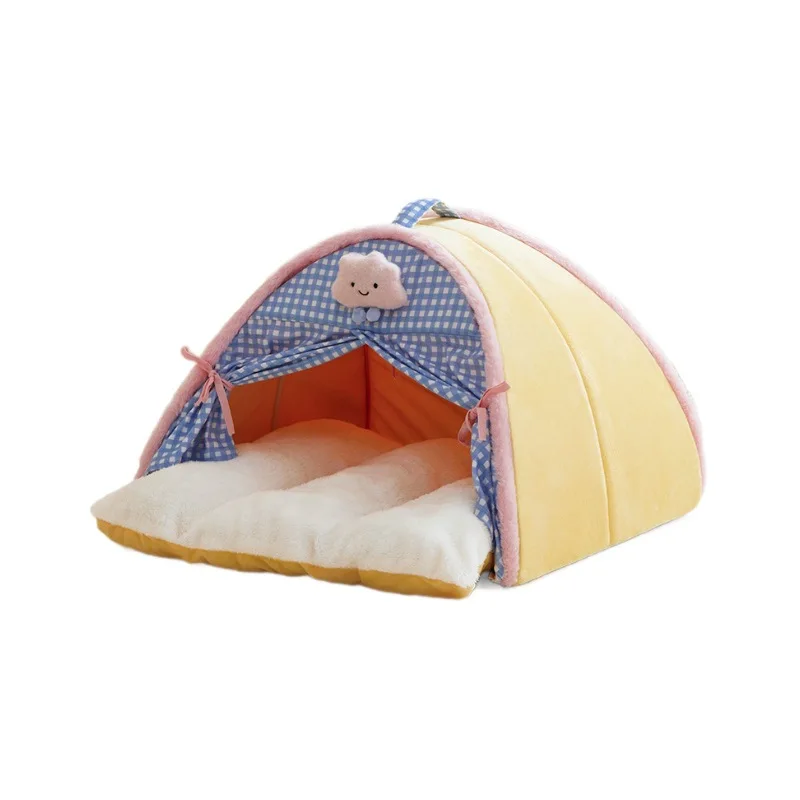 Autumn and winter new cat nest tent nest pad villa closed warm pet supplies four seasons